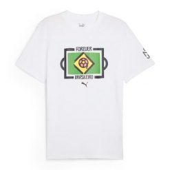 Koszulka piłkarska męska PUMA Neymar Jr Tee. Białe koszulki sportowe męskie Puma, m, bez wzorów, bez kołnierzyka, bez ramiączek, do piłki nożnej. Za 129.99 zł.