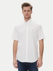 Tommy Hilfiger Koszula Performance MW0MW38663 Biały Regular Fit. Białe koszule męskie Tommy Hilfiger, l, bez wzorów, z syntetyku, bez kołnierzyka, bez ramiączek. Za 309.99 zł.