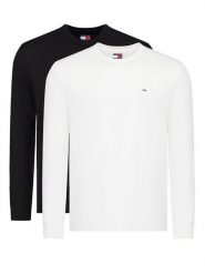 Tommy Jeans Komplet longsleeve DM0DM22148 Kolorowy Slim Fit. Bluzki z długim rękawem męskie Tommy Jeans, m, bez wzorów, z bawełny, bez kołnierzyka. Za 179.99 zł.