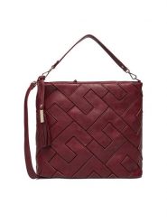 Lasocki Torebka MLP-E-023-05 Bordowy. Czerwone torebki do ręki damskie Lasocki, bez wzorów, z materiału, bez dodatków. Za 189.99 zł.