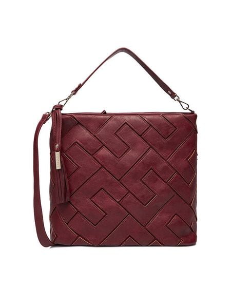 Lasocki Torebka MLP-E-023-05 Bordowy. Czerwone torebki do ręki damskie Lasocki, bez wzorów, z materiału, bez dodatków. Za 189.99 zł.