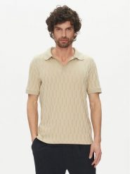 Marciano Guess Polo 5GHP03 6326A Beżowy Regular Fit. Brązowe koszulki polo męskie Marciano Guess, l, z aplikacjami, z syntetyku, bez ramiączek. Za 479.99 zł.