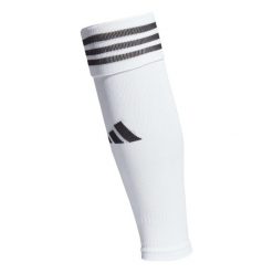 Adidas Getry Rękawy Tuby Piłkarskie Team Sleeve 23. Białe legginsy sportowe męskie Adidas, bez wzorów, do piłki nożnej. Za 54.95 zł.