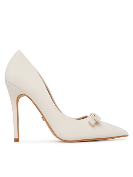 DeeZee Szpilki GAO-2312-6A Écru. Półbuty damskie DeeZee, bez wzorów, z materiału, bez obcasa, bez zapięcia. Za 139.99 zł.