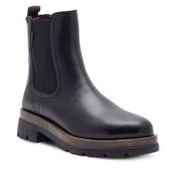 Botki Lasocki. Czarne botki damskie Lasocki, bez obcasa, na płaskiej podeszwie, bez zapięcia. Za 299.99 zł.