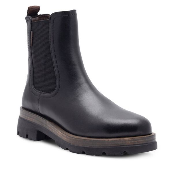 Botki Lasocki. Czarne botki damskie Lasocki, bez obcasa, na płaskiej podeszwie, bez zapięcia. Za 299.99 zł.