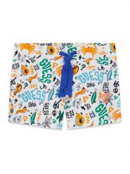 Guess Kąpielówki I6GZ02 MC052 Kolorowy Regular Fit. Kąpielówki dla chłopców Guess, z aplikacjami, z syntetyku. Za 114.99 zł.