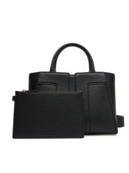 Elisabetta Franchi Torebka BS-05A-51E2 Czarny. Czarne torebki do ręki damskie Elisabetta Franchi, bez wzorów, ze skóry, bez dodatków. Za 1,179.00 zł.