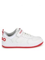 Hugo Sneakersy G00097 S Biały. Białe buty sportowe chłopięce Hugo, bez wzorów, ze skóry, bez zapięcia. Za 299.99 zł.