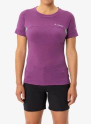 Koszulka damska Vaude Scopi T-Shirt IV. Fioletowe t-shirty damskie Vaude, xs, bez wzorów, z materiału, bez kołnierzyka. Za 153.99 zł.