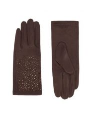 Nine West Rękawiczki CEO-NW-W6-001-AW26K Brązowy. Brązowe czapki i kapelusze damskie Nine West, bez wzorów, z dzianiny. Za 39.99 zł.