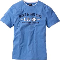 T-shirt 2 w 1 Regular Fit bonprix błękitny. T-shirty męskie marki bonprix. Za 34.99 zł.