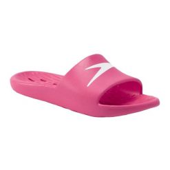Klapki damskie Speedo Slide. Białe skarpety damskie Speedo, bez wzorów. Za 82.99 zł.