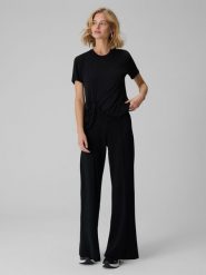 4F T-shirt regular z marszczeniem i modalem damski - czarny XL. Czarne t-shirty damskie 4f, xl, bez wzorów, z materiału, klasyczne, bez kołnierzyka. Za 89.99 zł.