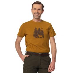 T-shirt myśliwski męski Tagart FNT Rut Honey z nadrukiem. Żółte t-shirty męskie tagart, m, bez wzorów, bez kołnierzyka. Za 99.00 zł.