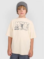 4F T-shirt oversize z nadrukiem chłopięcy - beżowy 152 (11-12 lat). Brązowe t-shirty dla chłopców 4f, bez wzorów, bez ramiączek. W wyprzedaży za 39.99 zł.