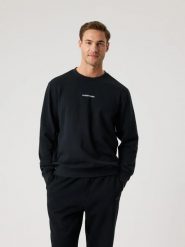 Bjorn_borg BORG CLASSIC SWEATSHIRT bluza męska – BLACK BEAUTY. Czarne bluzy męskie Björn Borg, l, bez wzorów, bez kaptura. Za 307.50 zł.