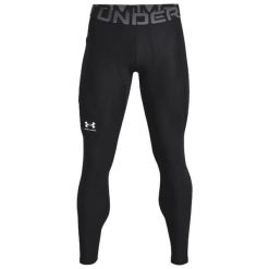Męska fitness legginsy termoaktywne Under Armour Heatgear Compression czarny. Czarne buty sportowe męskie Under Armour, bez zapięcia, na fitness i siłownię. Za 222.50 zł.