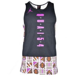Koszulka męska Jordan Legacy Quai 54 Tank Top. Czarne koszulki sportowe męskie Jordan, m, bez wzorów, sportowe, bez kołnierzyka. Za 282.00 zł.