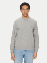 Tommy Hilfiger Bluza Essential MW0MW37232 Szary Regular Fit. Szare bluzy męskie Tommy Hilfiger, m, bez wzorów, z bawełny, bez kaptura. Za 269.99 zł.