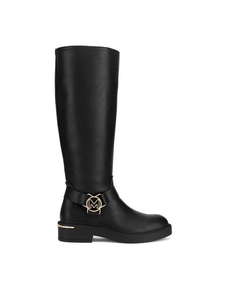 MEXX Kozaki CEO-MI001804743W Czarny. Czarne kozaki damskie Mexx, z materiału, bez obcasa, na płaskiej podeszwie. Za 419.99 zł.