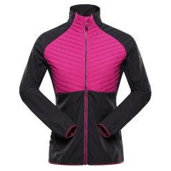 Bluza damska sportowa z wełną merino Alpine Pro Gerla. Czerwone bluzy damskie Alpine Pro, bez wzorów, z wełny, bez kaptura. W wyprzedaży za 369.00 zł.