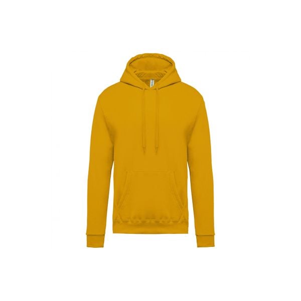 Bluza z kapturem Kariban. Żółte bluzy męskie KARIBAN, m, bez wzorów, z materiału, z kapturem. Za 192.50 zł.