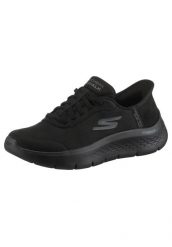 Buty SKECHERS GO WALK FLEX - MALI SLIP-INS Czarny. Czarne trampki i tenisówki damskie Skechers, bez wzorów, z materiału, bez zapięcia. Za 340.99 zł.