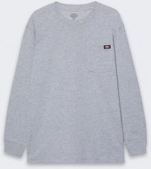 Texar Koszulka z Długim Rękawem Dickies LS Pocket Gray. Szare bluzki z długim rękawem męskie Texar, m, bez wzorów, bez kołnierzyka. Za 137.46 zł.