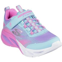 Adidasy Skechers Cosmic Glow, Dzieci. Niebieskie buty sportowe dziewczęce Skechers, bez wzorów, bez zapięcia, na jogę i pilates, Skechers Sport. Za 290.00 zł.