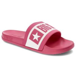Różowe Klapki Big Star Wodoodporne Buty Damskie. Czerwone klapki damskie Big Star, bez wzorów, retro, bez obcasa. Za 59.00 zł.