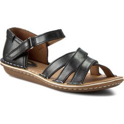 Sandały CLARKS - Tustin Sahara 261175264 Black Leather. Klapki damskie marki Clarks. W wyprzedaży za 199.00 zł.