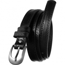 Pasek damski czarny Cavaldi SBB-CV-1 BLACK. Czarne paski damskie 4U Cavaldi, bez wzorów, ze skóry, eleganckie. Za 9.00 zł.