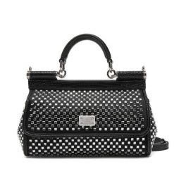 Torebka Dolce&Gabbana. Czarne torebki do ręki damskie Dolce&Gabbana, bez wzorów, klasyczne, bez dodatków. Za 10,739.00 zł.