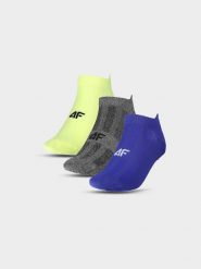 4F Skarpetki treningowe przed kostkę (3-pack) męskie - multikolor 43-46. Skarpety męskie 4f, bez wzorów, z elastanu. Za 44.99 zł.