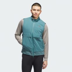 Kamizelka Ultimate365 Tour Frostguard z suwakiem na całej długości. Niebieskie buty sportowe męskie Adidas, m, bez wzorów, sportowe, bez kaptura. Za 899.00 zł.