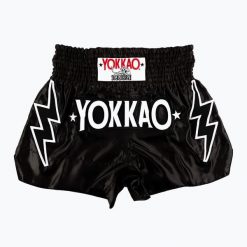Spodenki treningowe męskie YOKKAO Stadium CarbonFit. Czarne krótkie spodenki sportowe męskie YOKKAO, m, bez wzorów, z materiału, na fitness i siłownię. Za 239.99 zł.