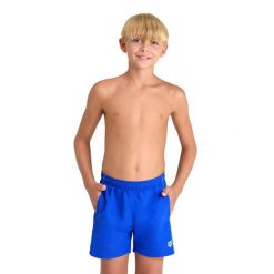 Spodenki chłopięce szorty kąpielowe na plażę basen Arena Beach Boxer. Niebieskie kąpielówki dla chłopców Arena, bez wzorów. Za 79.99 zł.