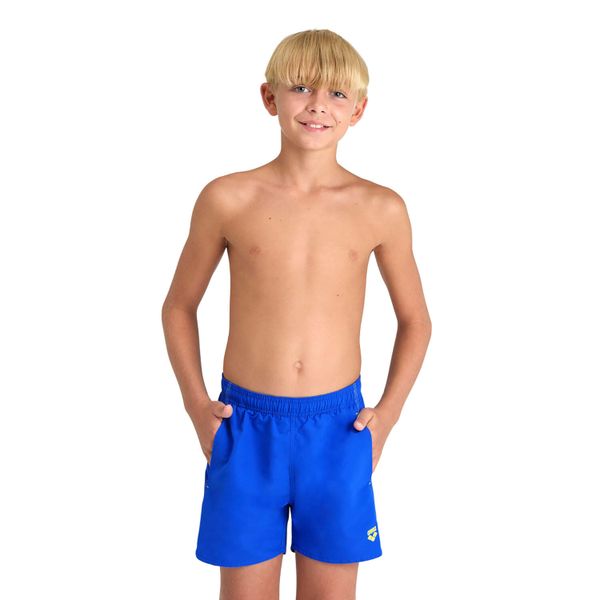 Spodenki chłopięce szorty kąpielowe na plażę basen Arena Beach Boxer. Niebieskie kąpielówki dla chłopców Arena, bez wzorów. Za 79.99 zł.