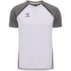 Polo Hummel Lead 2.0. Białe koszulki polo męskie Hummel, bez wzorów, sportowe, bez ramiączek. Za 180.00 zł.