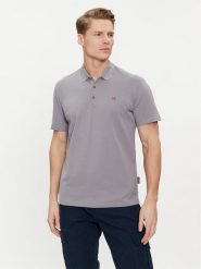 Napapijri Polo Ealis NP0A4H8B Szary Regular Fit. Szare koszulki polo męskie Napapijri, m, bez wzorów, z bawełny, bez ramiączek. Za 189.99 zł.
