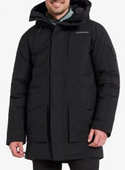 Kurtka ocieplana Didriksons Akilles Parka 2. Czarne parki męskie Didriksons, m, bez wzorów, z materiału, bez kaptura. Za 1,154.45 zł.