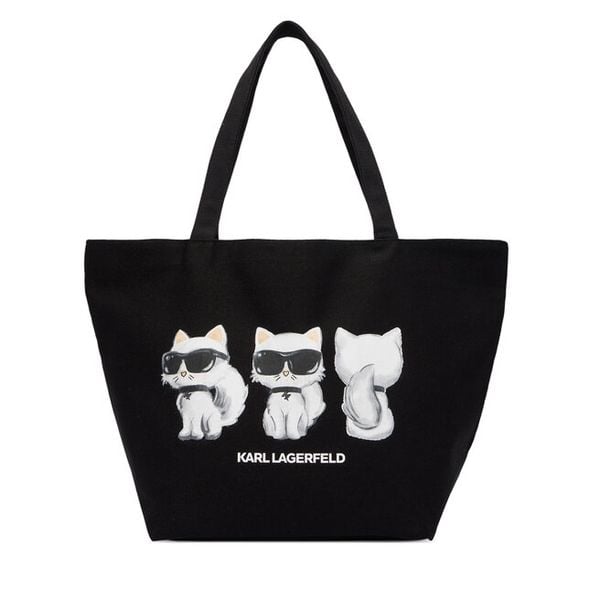 Torebka KARL LAGERFELD. Czarne torebki do ręki damskie KARL LAGERFELD, bez wzorów, bez dodatków. Za 291.99 zł.