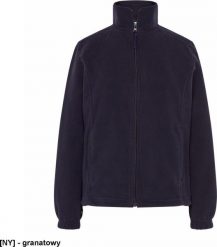 JHK FLRL300 - Bluza polarowa damska, taliowana, z suwakiem i dwoma zapinanymi kieszeniami - granatowy L. Niebieskie bluzy damskie JHK, l, bez wzorów, z polaru, bez kaptura. Za 58.74 zł.