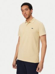 Lacoste Polo DH5522 Beżowy jasny Slim Fit. Brązowe koszulki polo męskie Lacoste, m, bez wzorów, z bawełny, bez ramiączek. Za 389.99 zł.