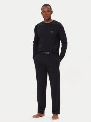 HUGO Piżama Nocto 50550099 Czarny Relaxed Fit. Czarne piżamy męskie Hugo, m, bez wzorów, z bawełny, bez ramiączek. Za 559.99 zł.