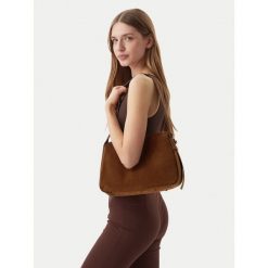 Torebka Tory Burch. Brązowe torebki do ręki damskie Tory Burch, bez wzorów, klasyczne, bez dodatków. Za 2,189.00 zł.