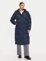 Tommy Jeans Płaszcz zimowy Alaska DW0DW18860 Granatowy Regular Fit. Niebieskie płaszcze damskie Tommy Jeans, na zimę, xs, bez wzorów, z jeansu, bez kaptura. Za 1,119.00 zł.