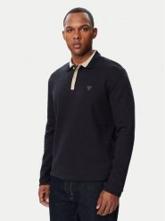 Guess Polo M6BP11 K6203 Granatowy Regular Fit. Niebieskie koszulki polo męskie Guess, m, z aplikacjami, z syntetyku, bez ramiączek. Za 344.99 zł.