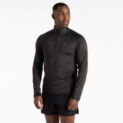 Bluza sportowa męska z suwakiem termiczna Powet Up II. Czarne bluzy męskie Dare 2b, na zimę, m, bez wzorów, z polaru, bez kaptura. W wyprzedaży za 149.99 zł.